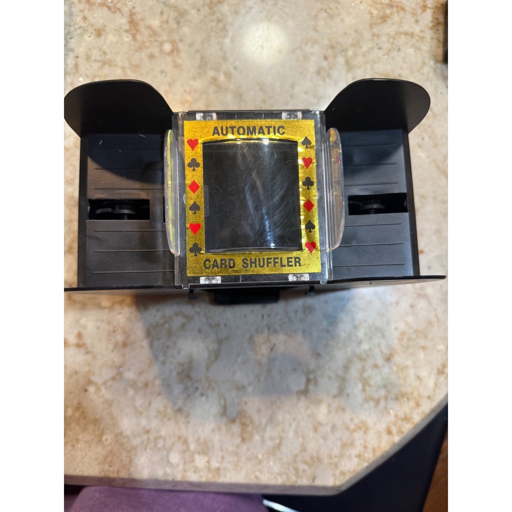 Feierya Automatic Card Shuffler 6 Deck Battery Operated Black Untested For Parts